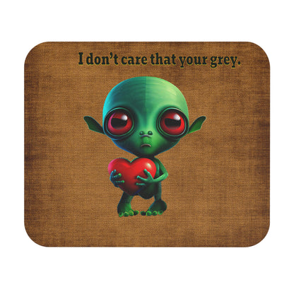 I don't care that your grey - Mouse Pad (Rectangle) (brown papyrus)