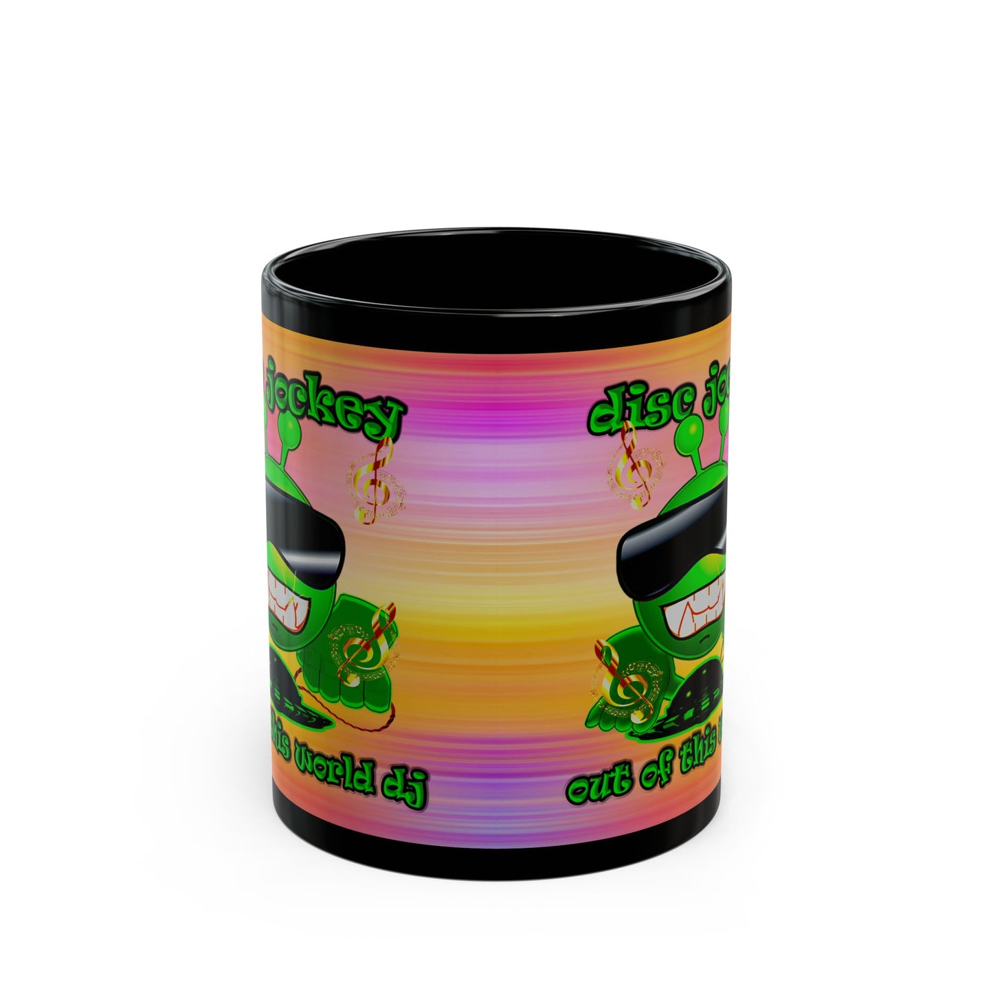 disc jockey - Black Mug (color blur)
