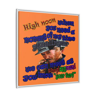 high noon - framed canvas art (crusta)