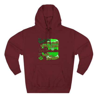 celtics logo - Three-Panel Fleece Hoodie