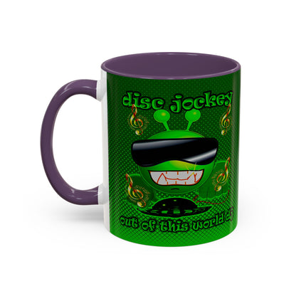 disc jockey - Accent Mug (logo green)