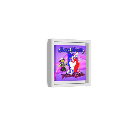tag that - framed canvas art (purple-pink wave)
