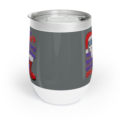 santa's shoes - Chill Wine Tumbler (dark grey)