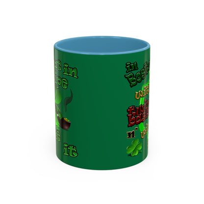 celtics logo - Accent Mug (dark green)