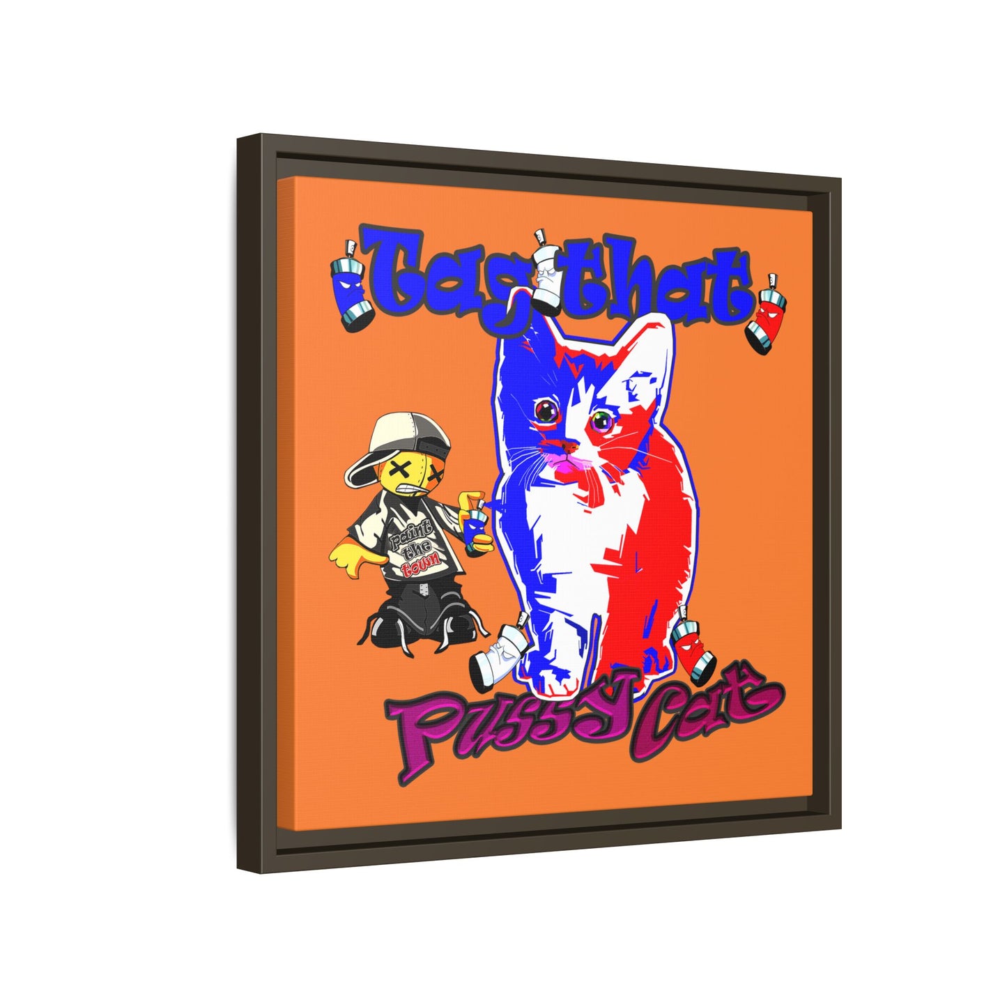 tag that - framed canvas art (crusta)