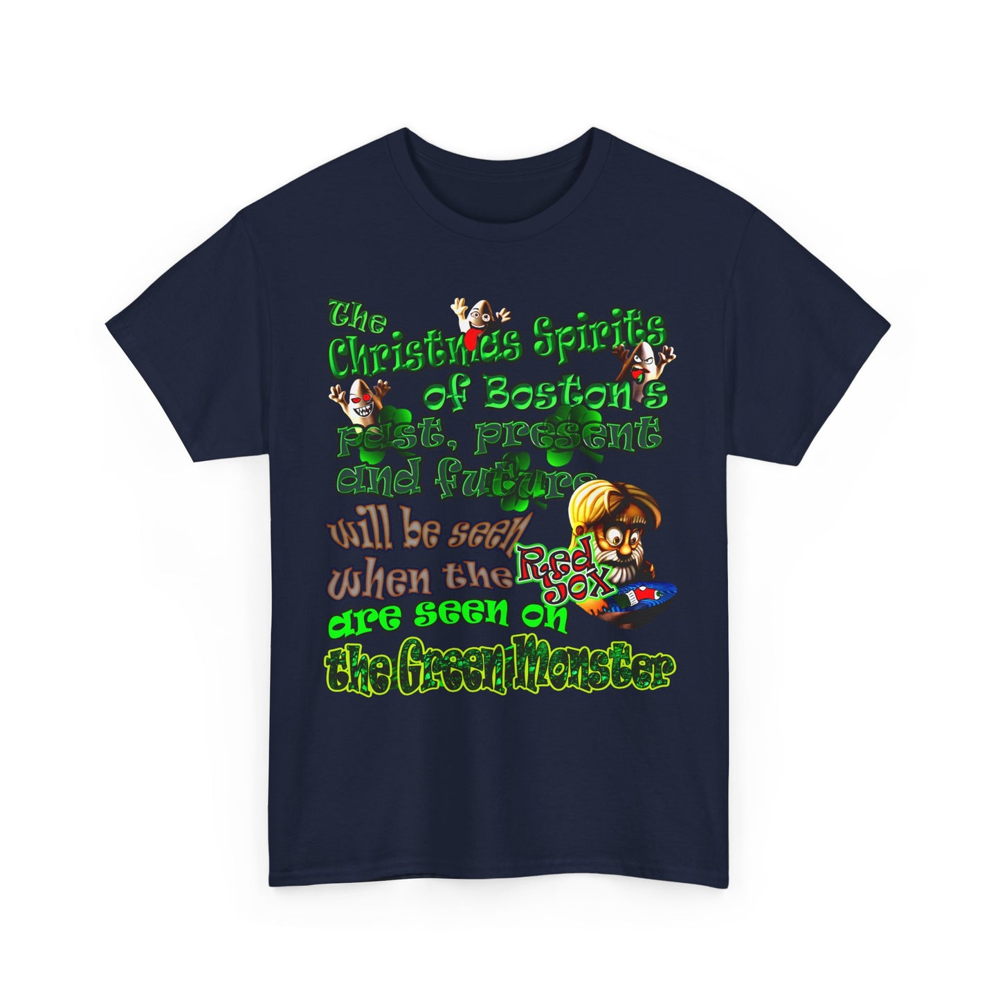 christmas spirits of boston - Unisex Heavy Cotton Tee
