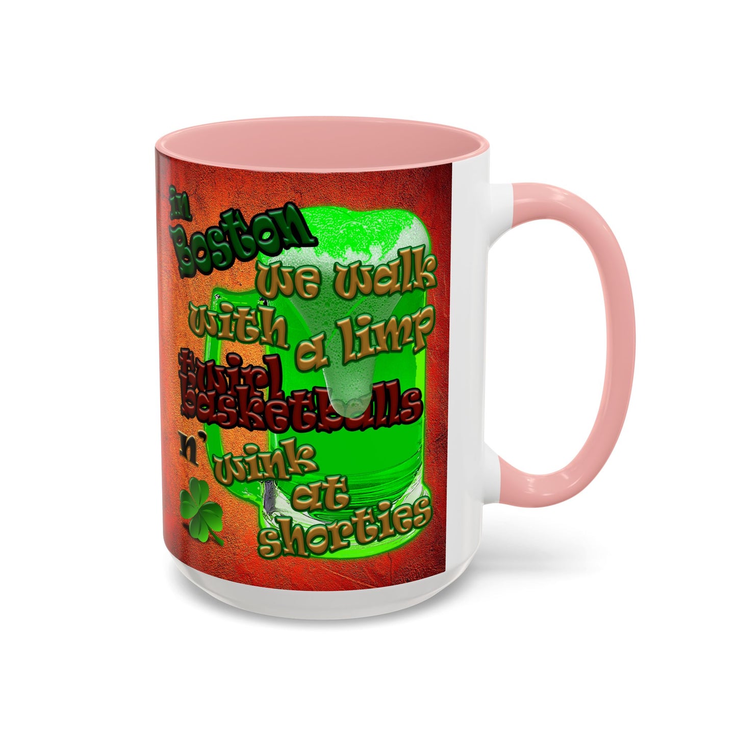 celtics logo - Accent Mug (burnt orange)
