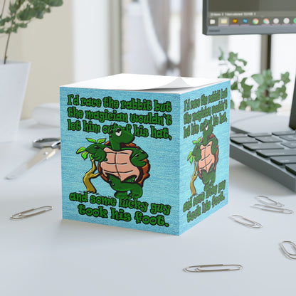 turtle race - note cube (faded blue)