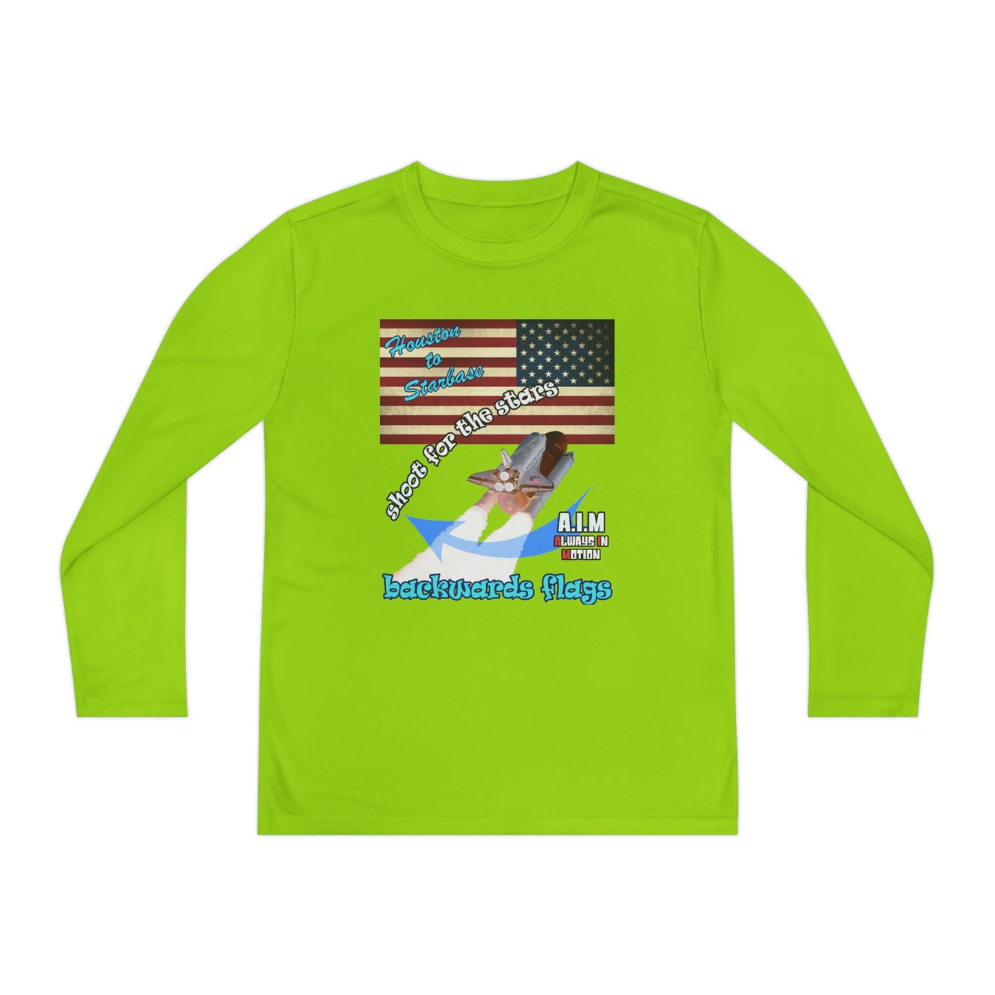 shoot for the stars - Youth Long Sleeve Competitor Tee