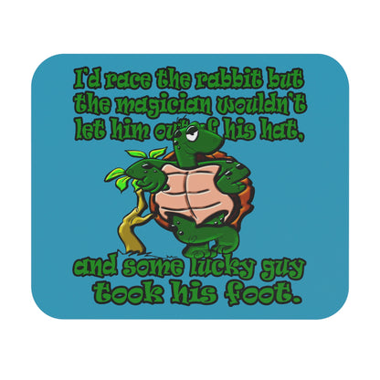 turtle race - Mouse Pad (Rectangle) (turquoise)