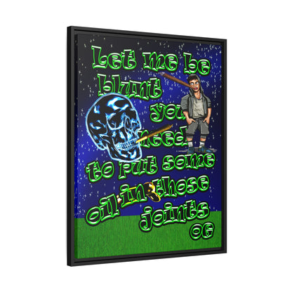 og - framed canvas art ('snoops' background)