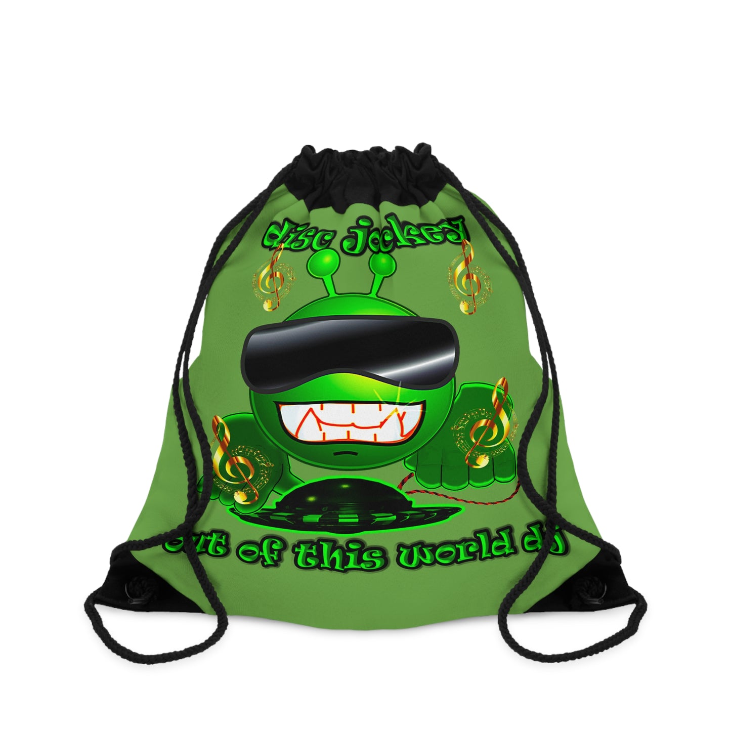 disc jockey - Drawstring Bag (green)