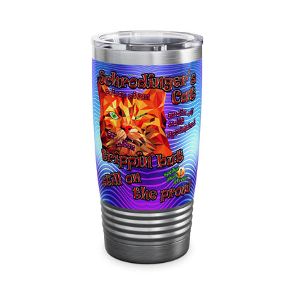 schrodinger's cat - Ringneck Tumbler, 20oz (purple wave)