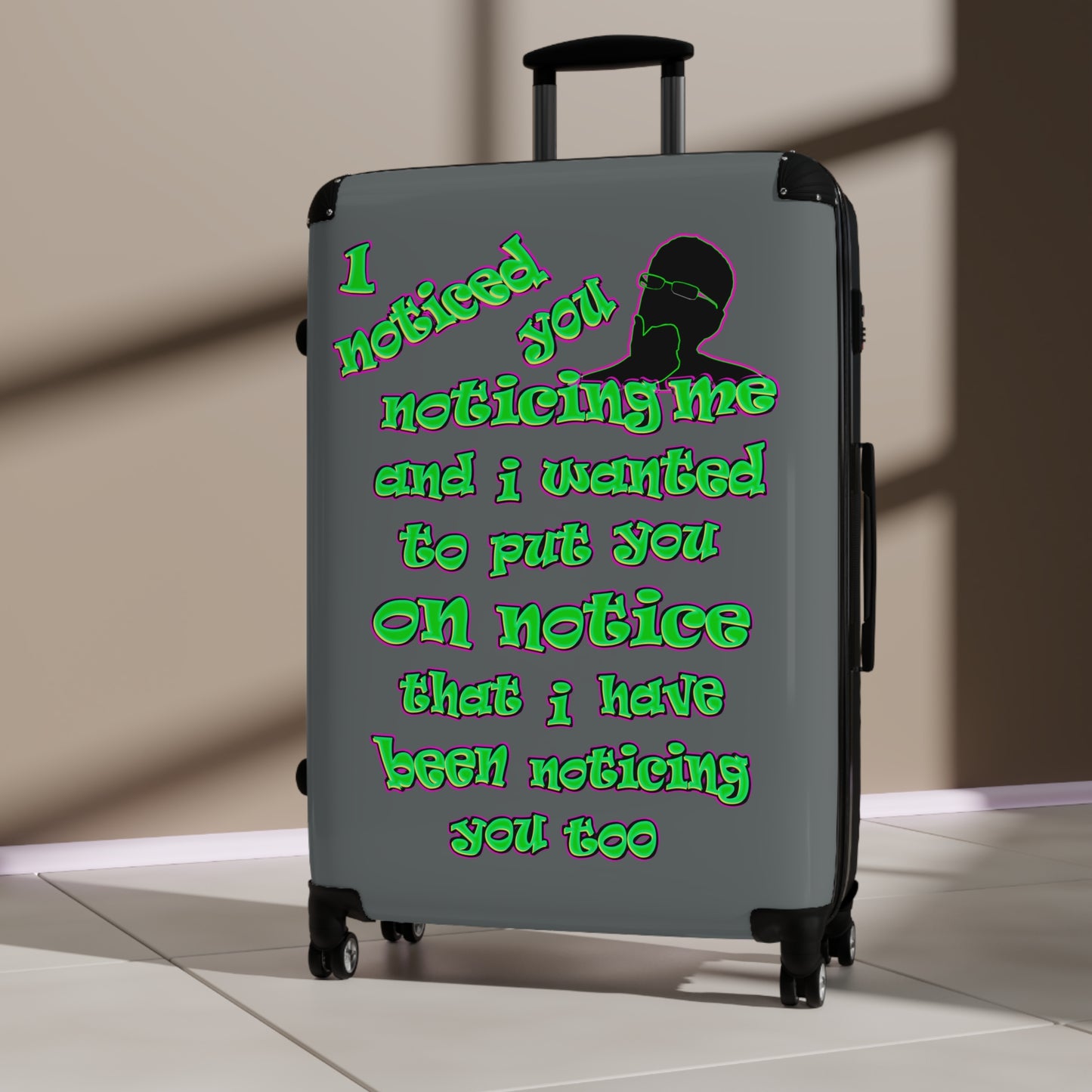 noticed you noticing - Suitcase (dark grey)