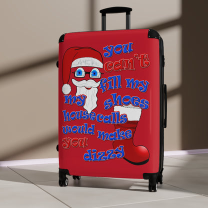 santa's shoes - Suitcase (dark red)