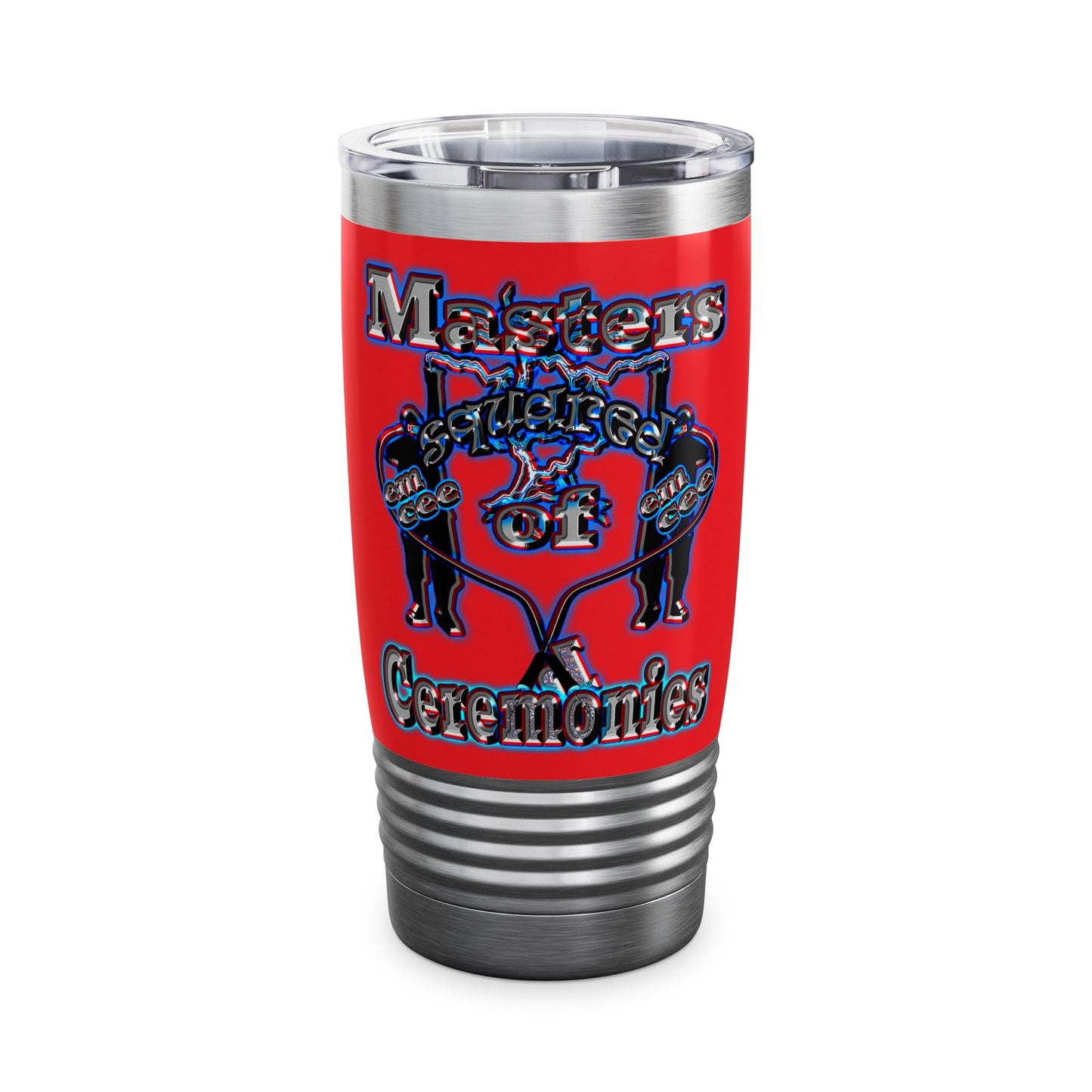 em cee squared - Ringneck Tumbler, 20oz (red)