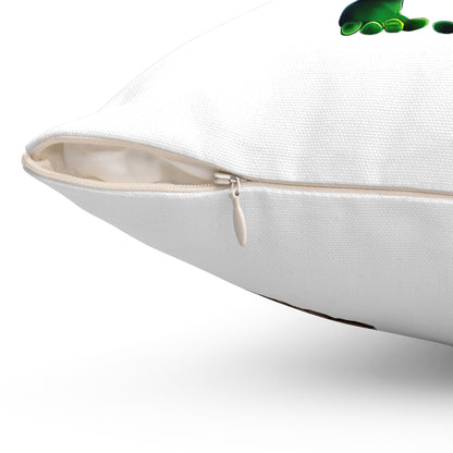 I don't care that your grey - Spun Polyester Square Pillow - (white)