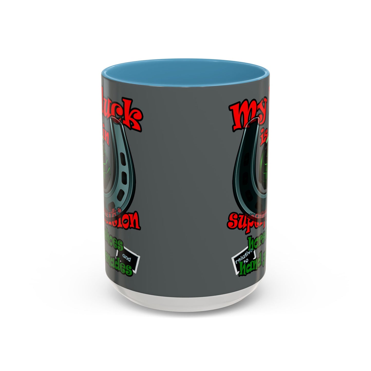 my luck - Accent Mug (dark grey)