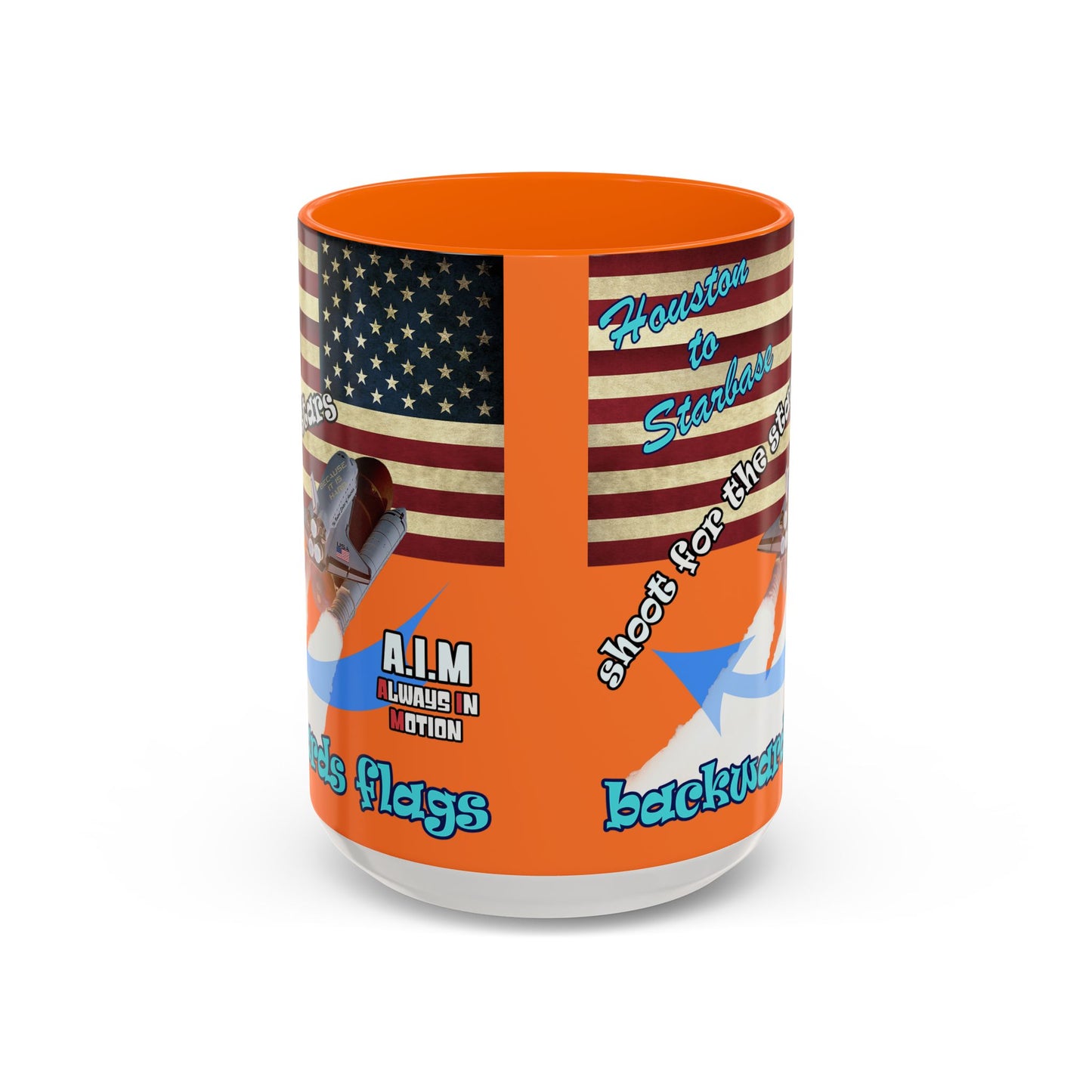shoot for the stars - Accent Mug (crusta)