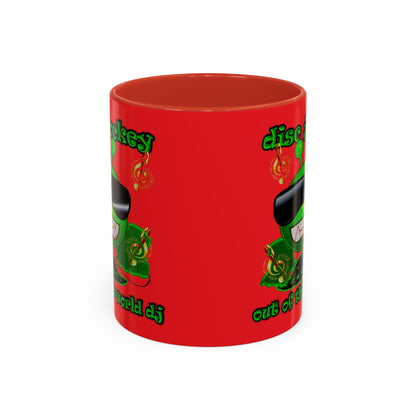disc jockey - Accent Mug (red)