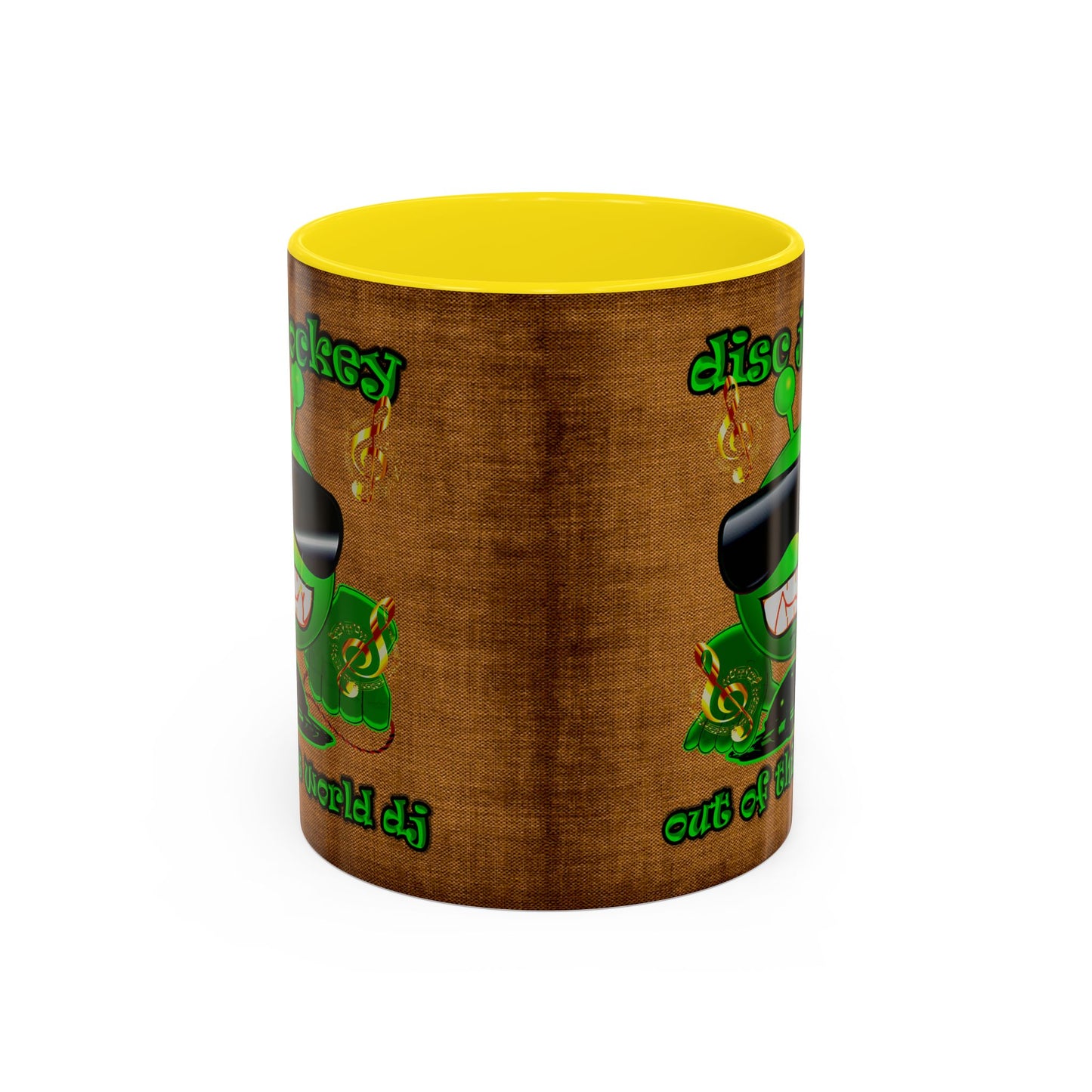 disc jockey - Accent Mug (brown papyrus)