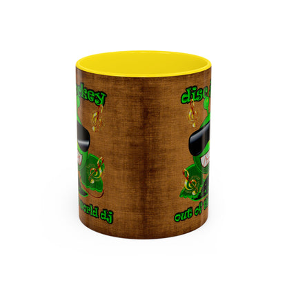 disc jockey - Accent Mug (brown papyrus)