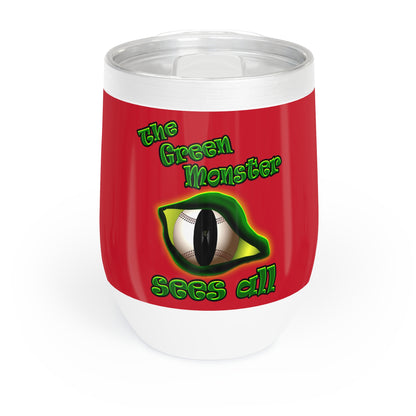 green monster - Chill Wine Tumbler (dark red)