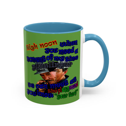 high noon - Accent Mug (green)