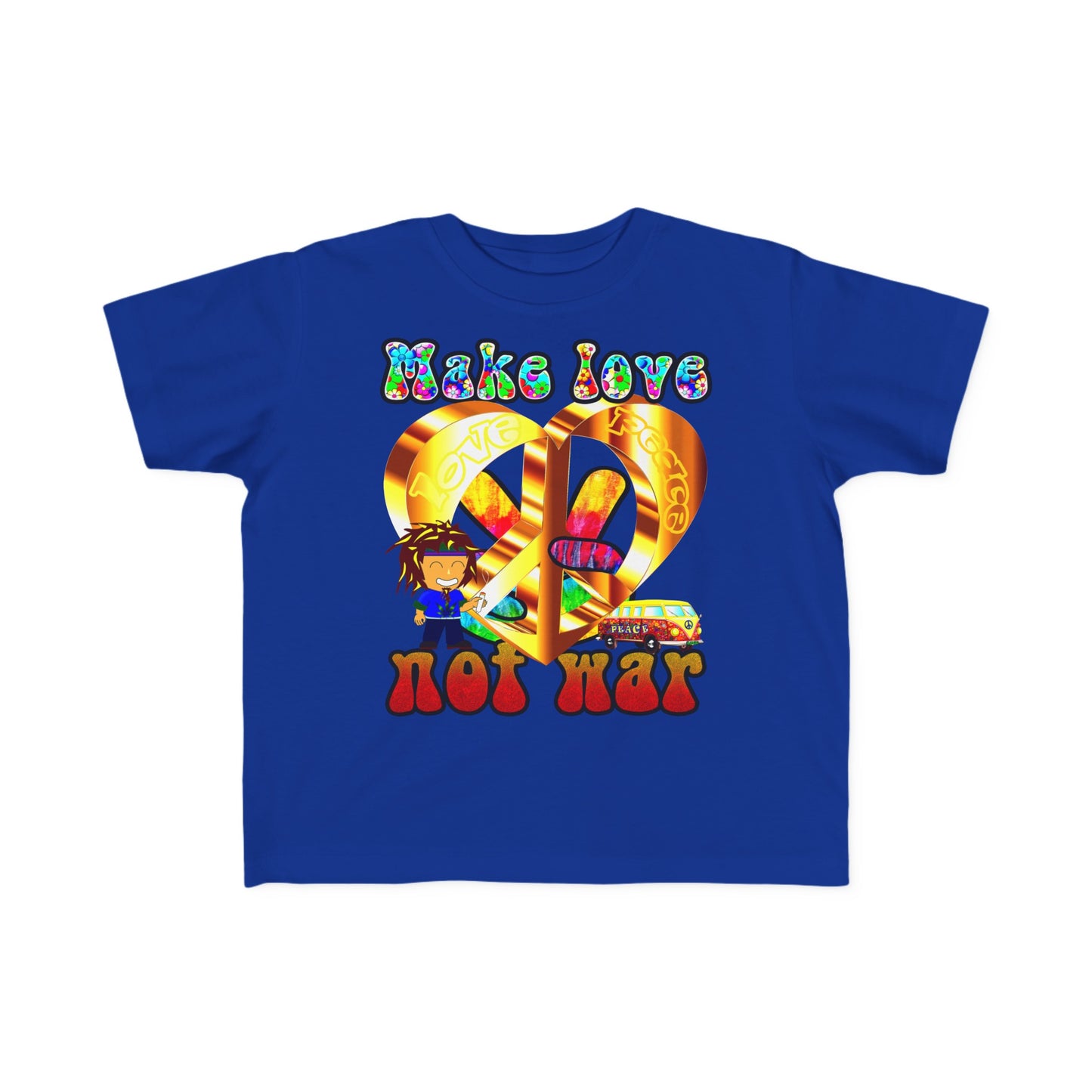love peace - Toddler's Fine Jersey Tee