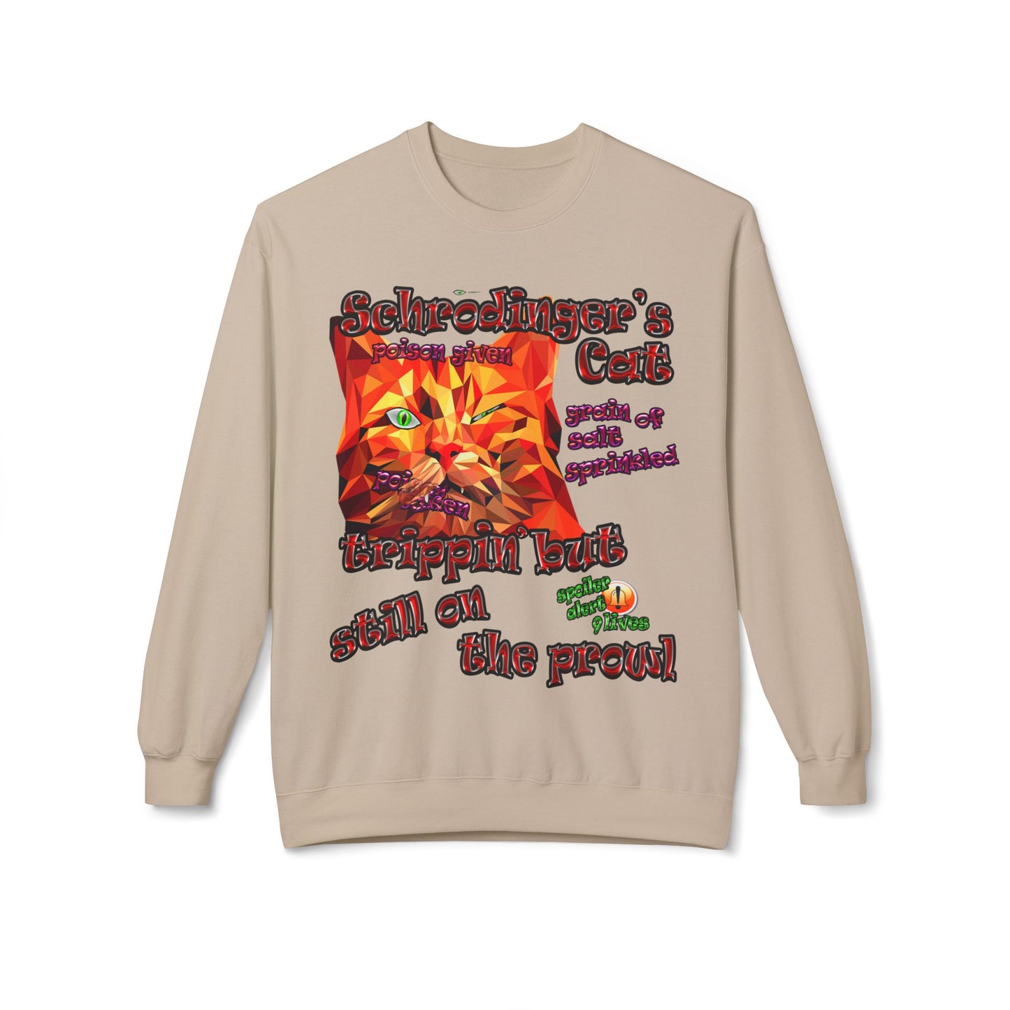 schrodinger's cat - Unisex Midweight Softstyle Fleece Crewneck Sweatshirt
