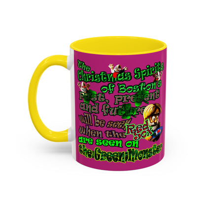 christmas spirits of boston - Accent Mug (pink)
