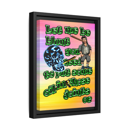 og - framed canvas art (color blur)