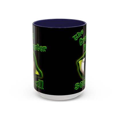 green monster - Accent Mug (black)