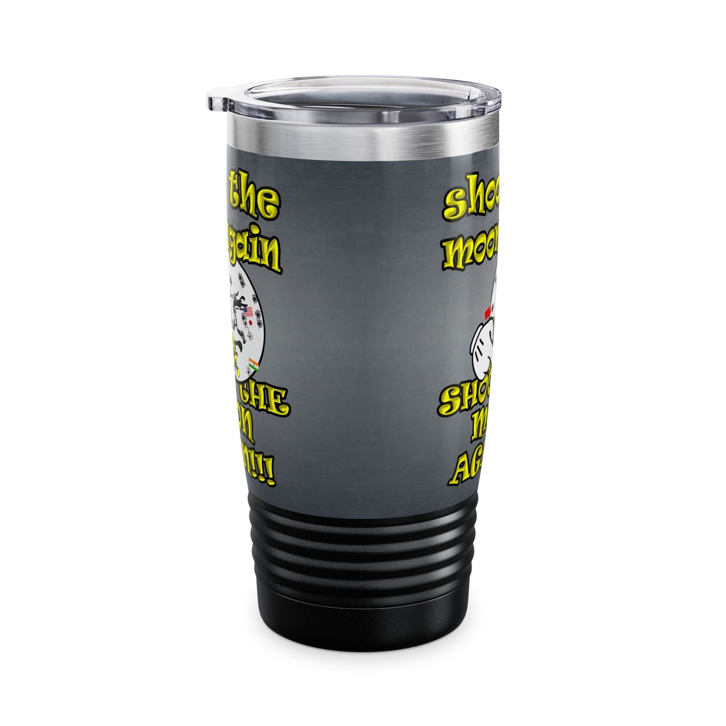 shoot the moon again - Ringneck Tumbler, 20oz (grey-light grey)