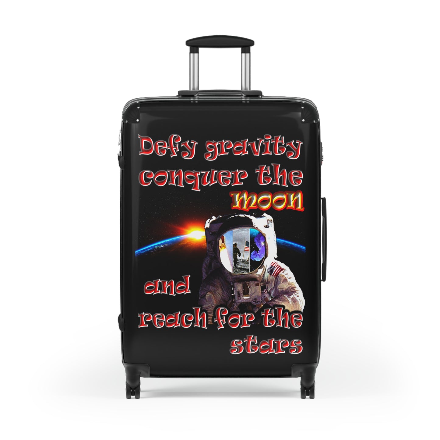 defy conquer reach - Suitcase (black)