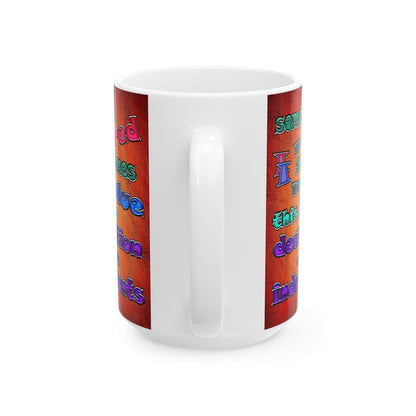 declaration of the independents - White Mug (burnt orange)