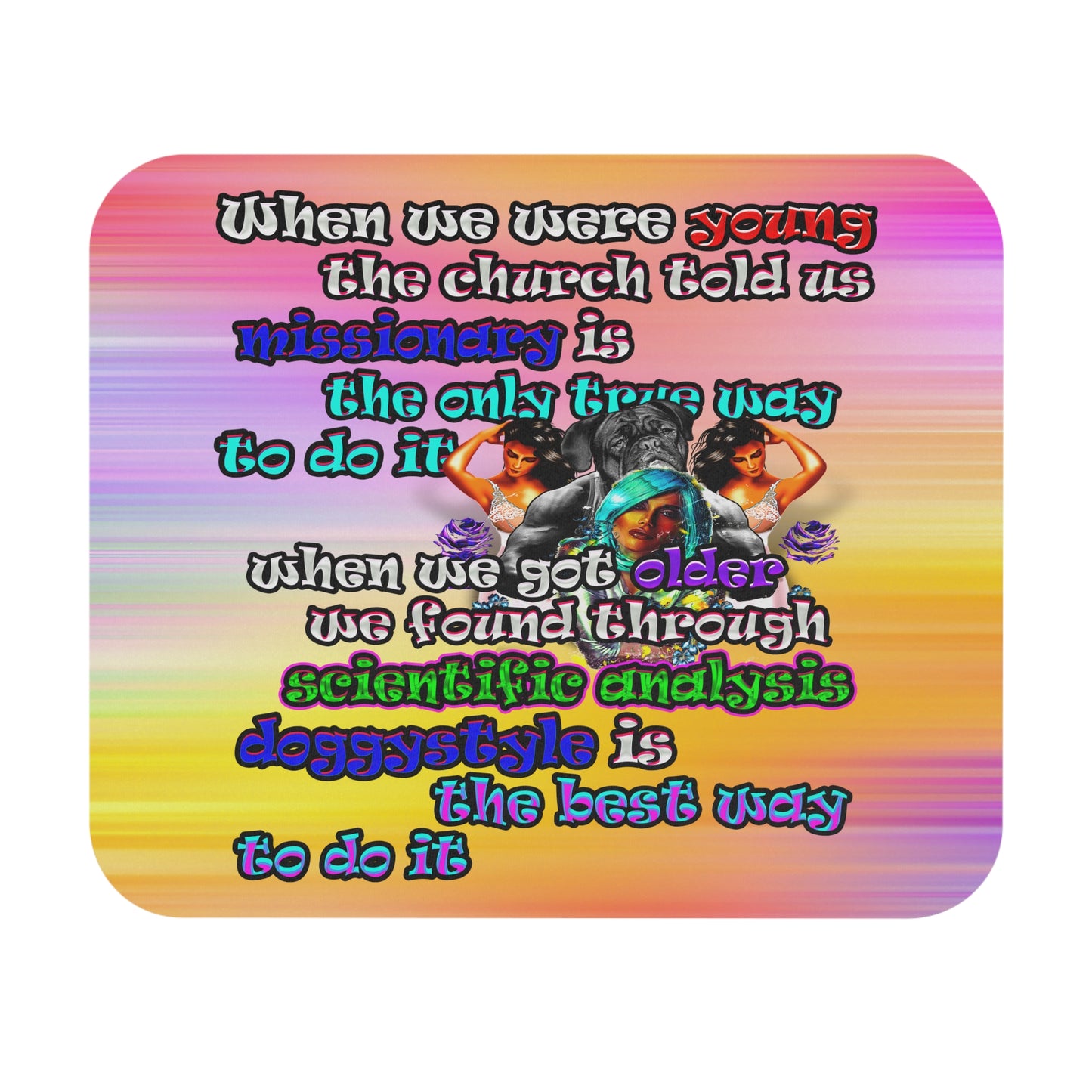 doggystyle - Mouse Pad (Rectangle) (color blur)