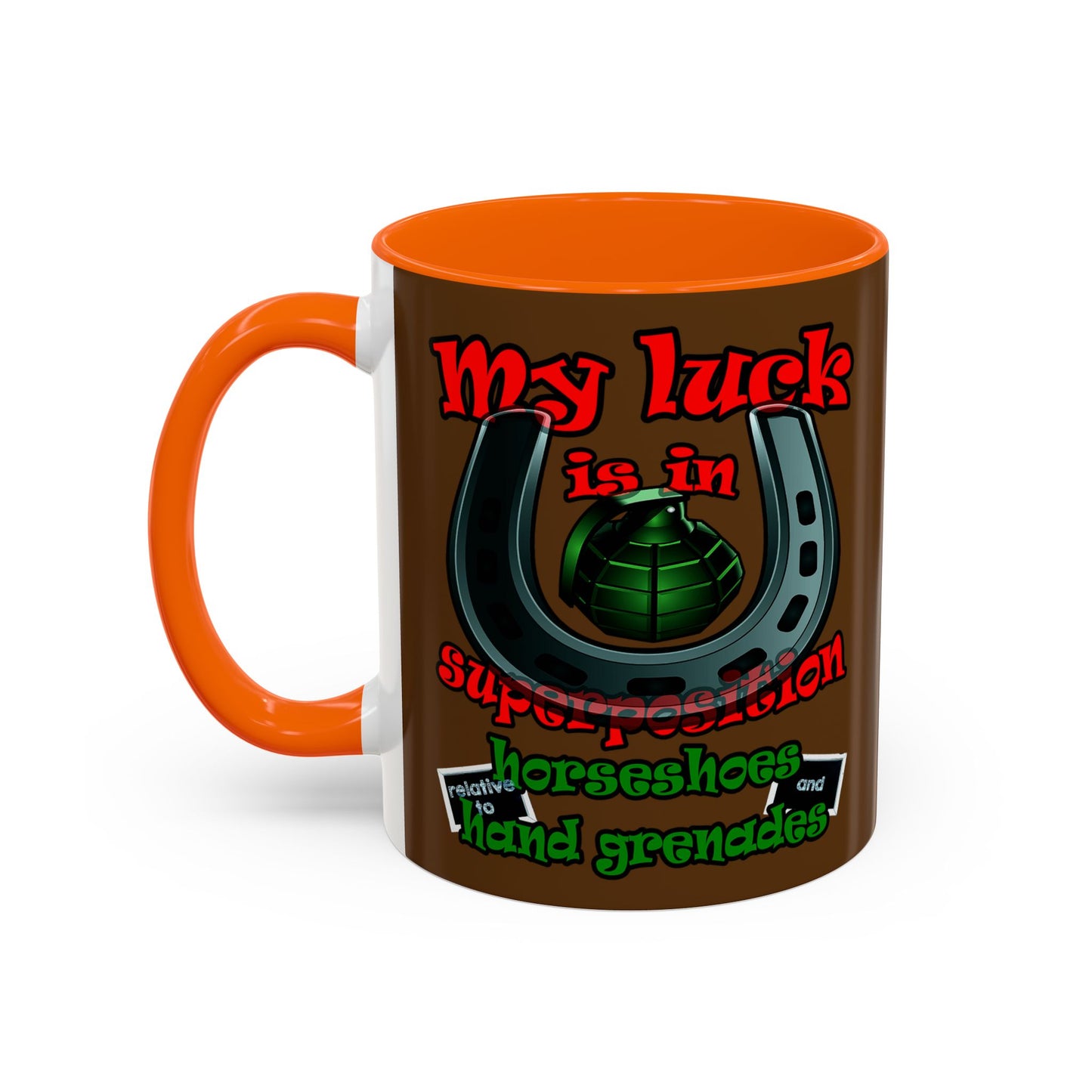 my luck - Accent Mug (brown)