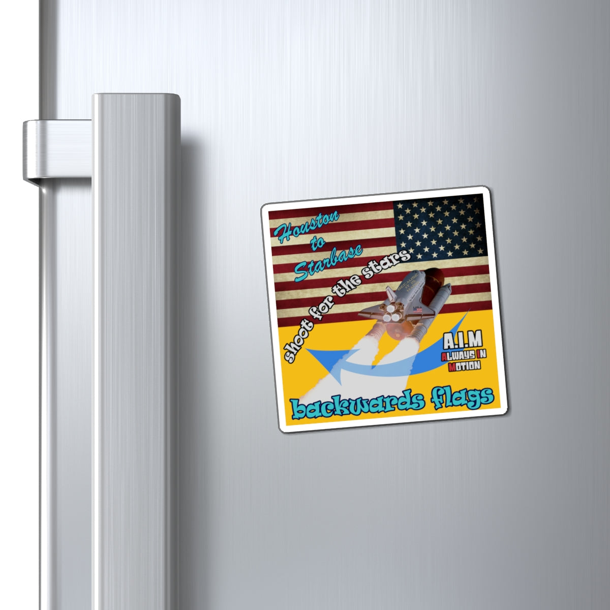 shoot for the stars - Magnets - (yellow)