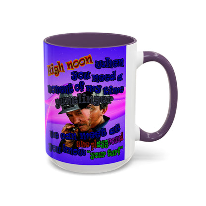 high noon - Accent Mug (purple-pink wave)