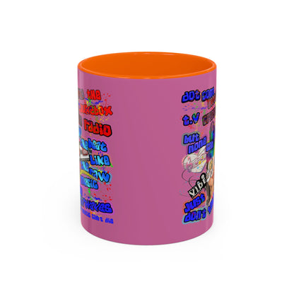 drop the beat - Accent Mug (light pink)