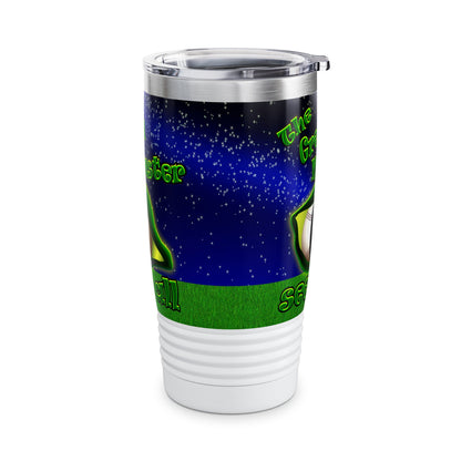 green monster - Ringneck Tumbler, 20oz ('snoops' background)