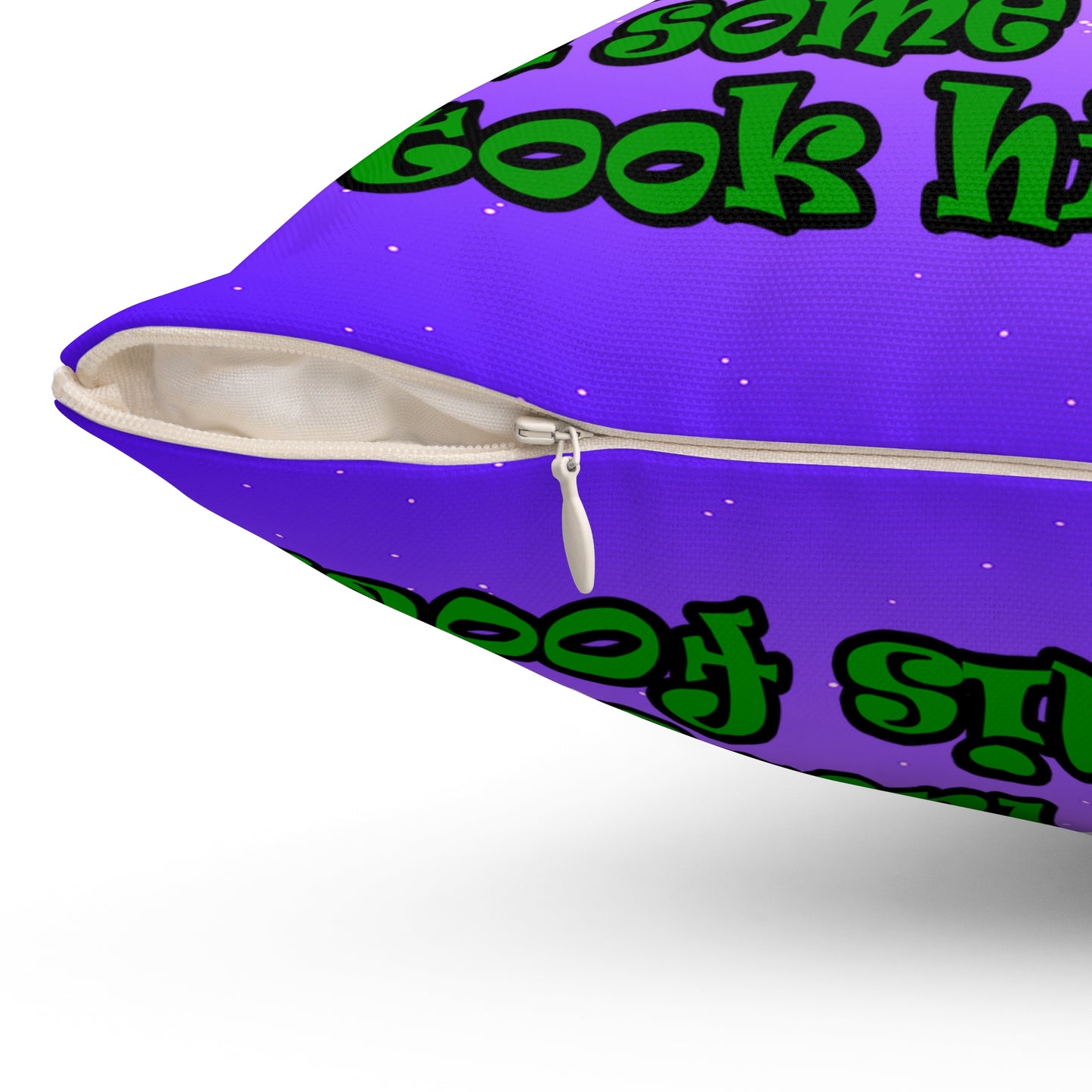 turtle race - Spun Polyester Square Pillow - (purple-pink wave)