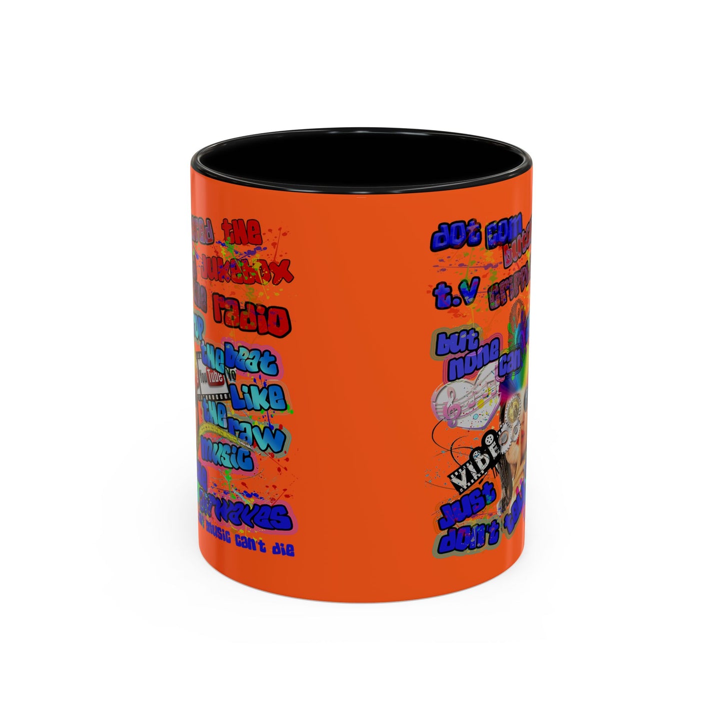 drop the beat - Accent Mug (orange)
