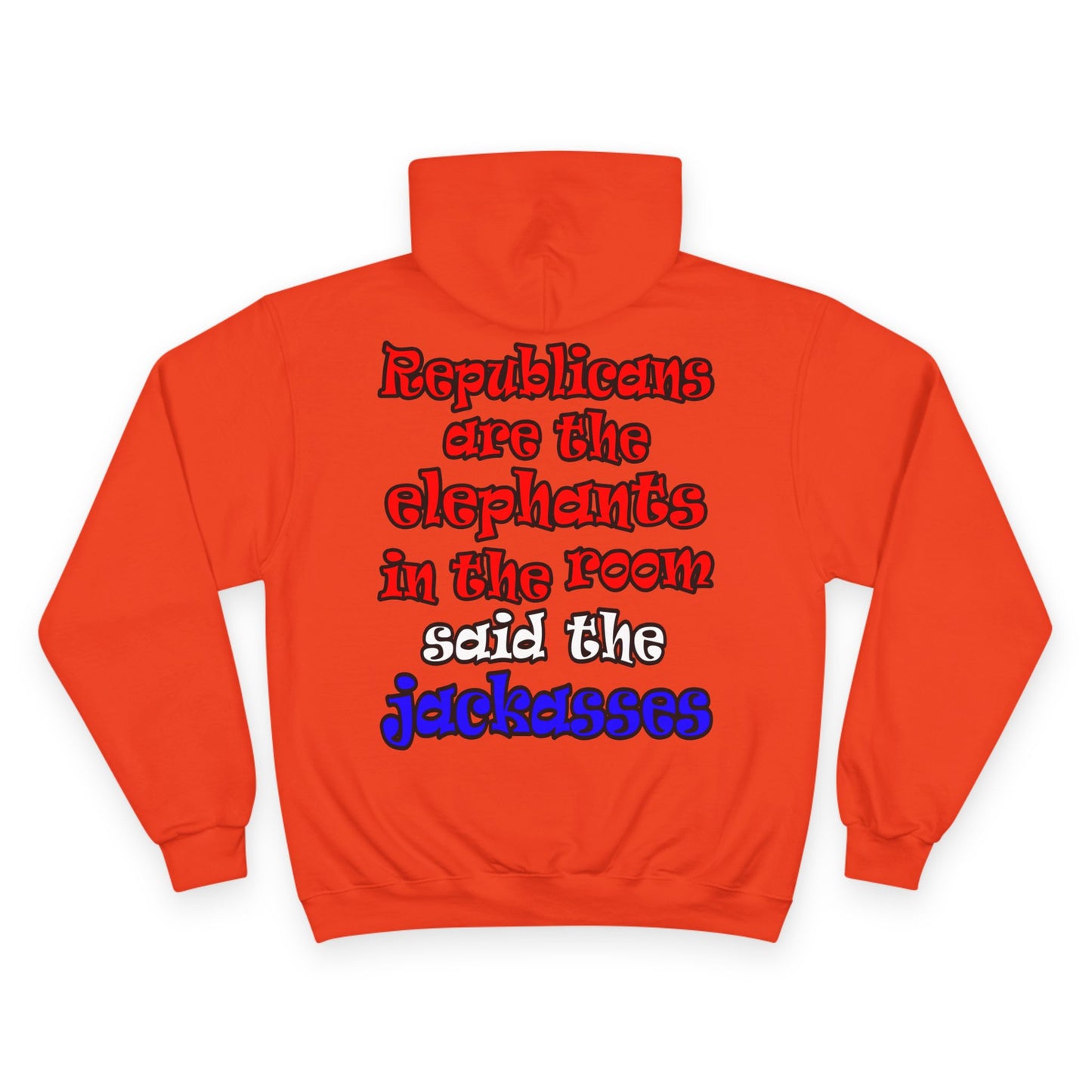 donkeys and elephants - Champion Hoodie