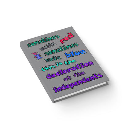 declaration of the independents - journal-lined (grey)