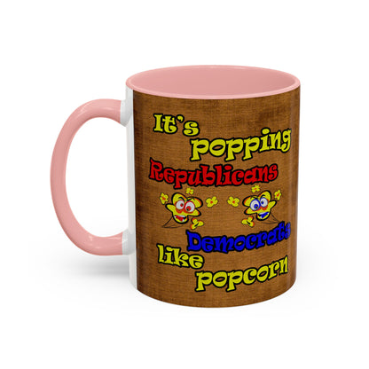 popping like popcorn - Accent Mug (brown papyrus)
