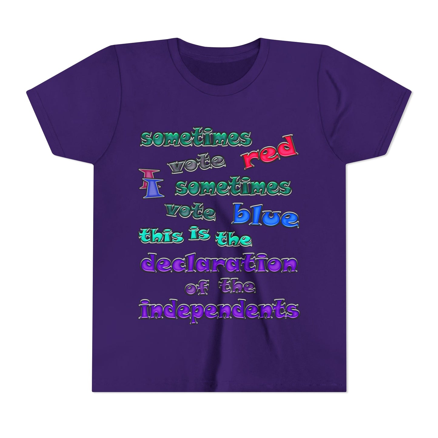 declaration of the independents - Youth Short Sleeve Tee