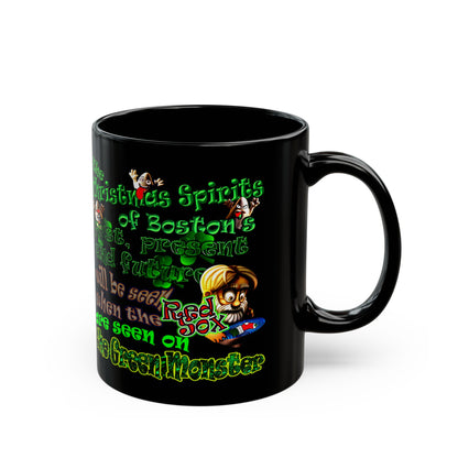 christmas spirits of boston - Black Mug (black)
