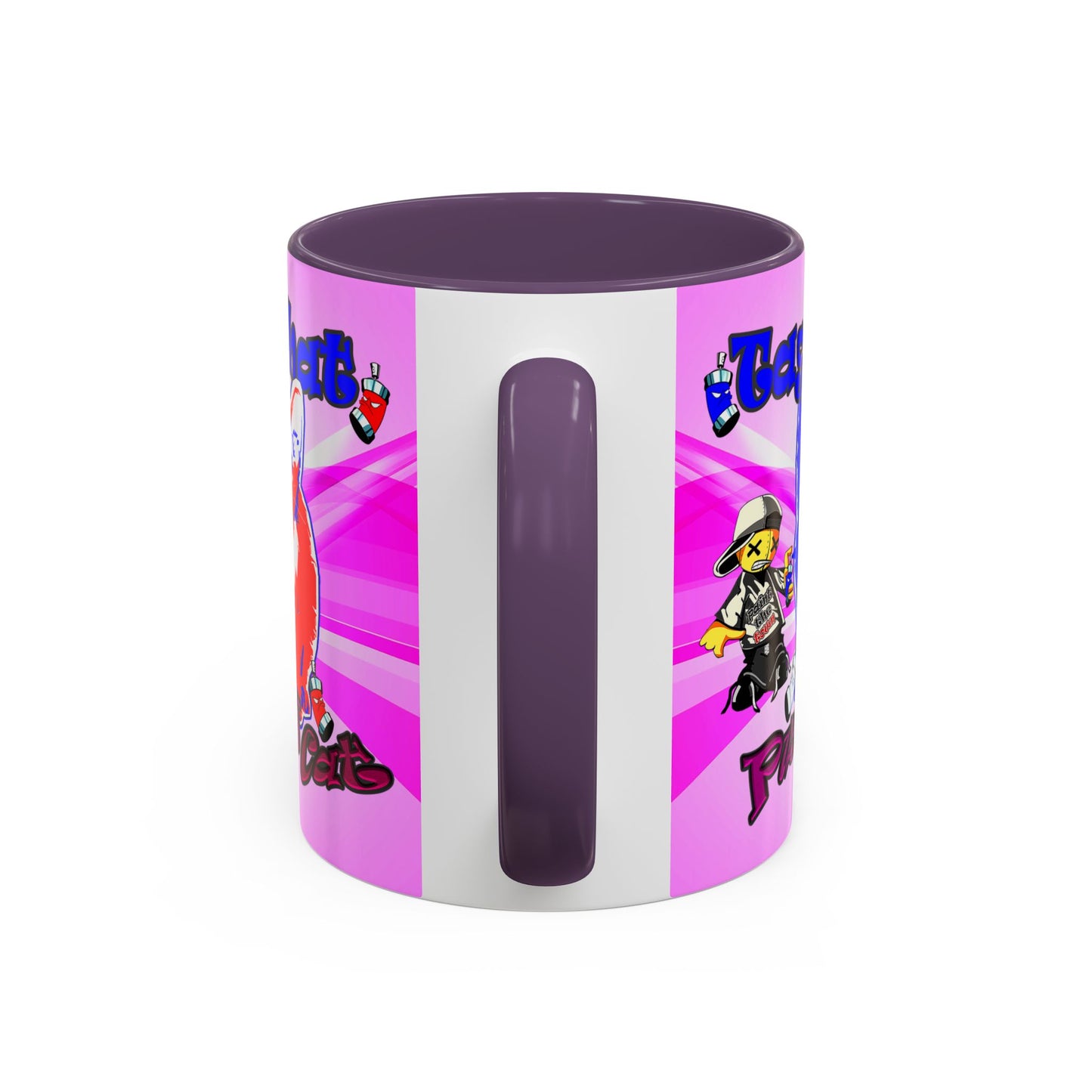 tag that - Accent Mug (light blue-pink wave)